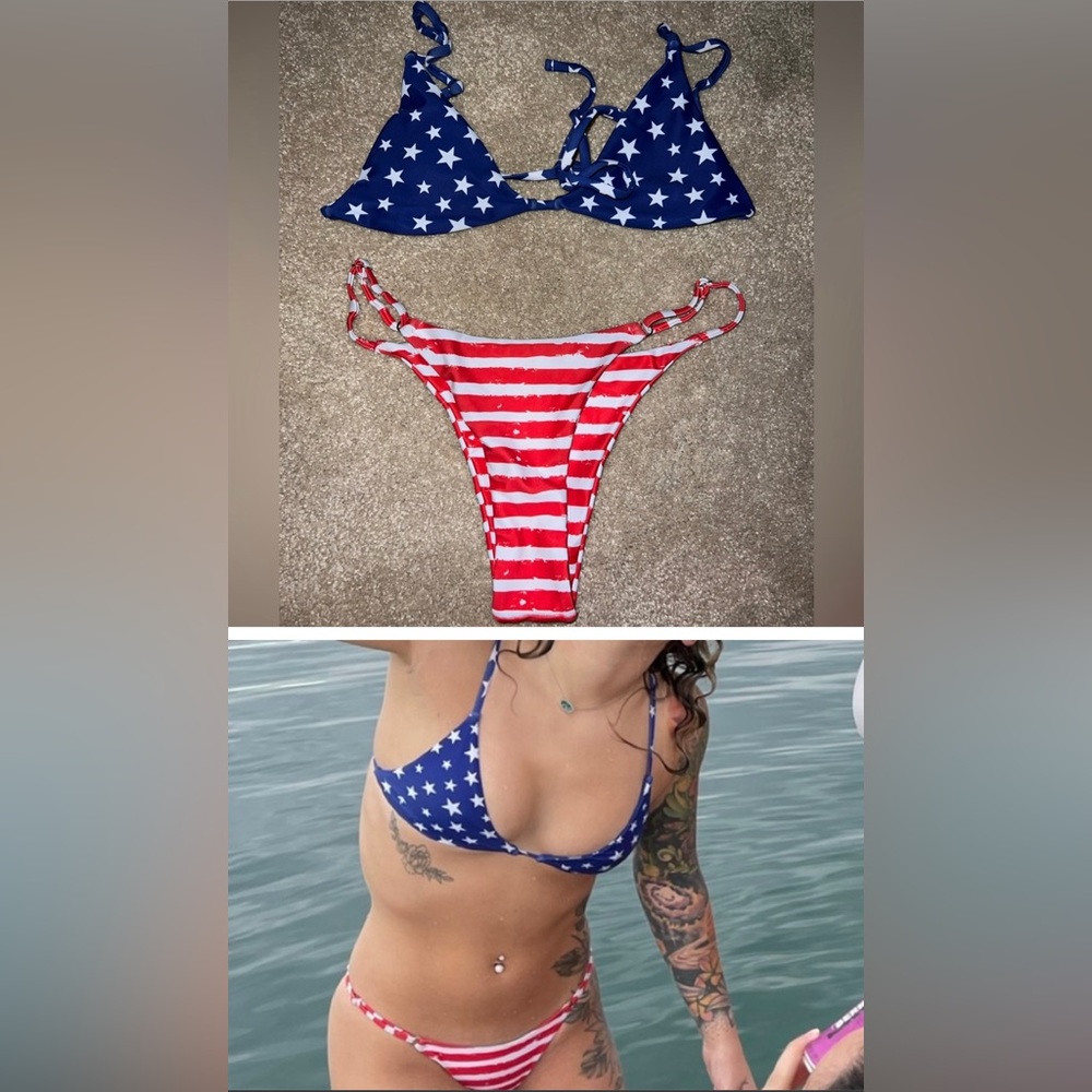American Flag Bathing Suit 🇺🇸